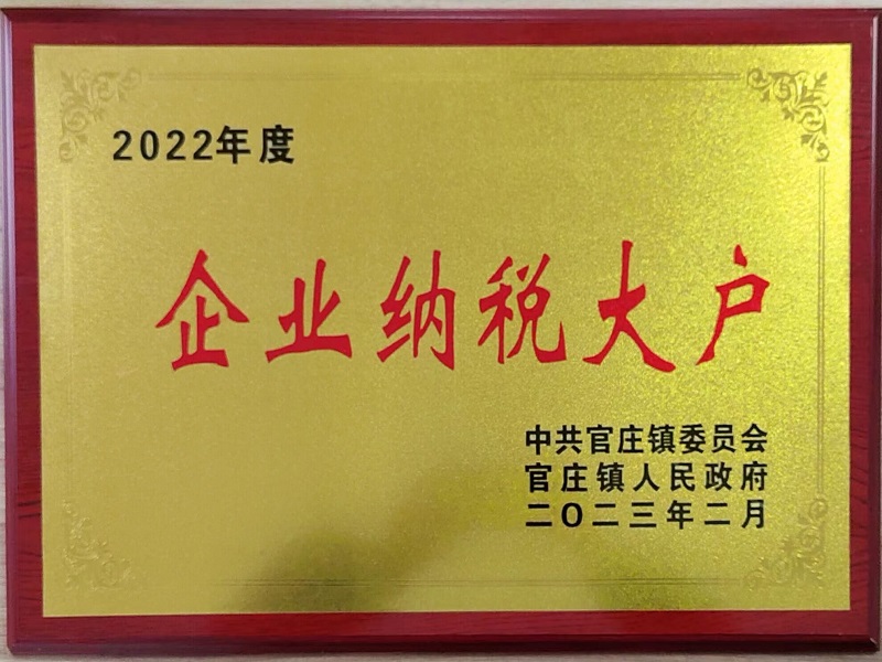 2022年度企业纳税大户