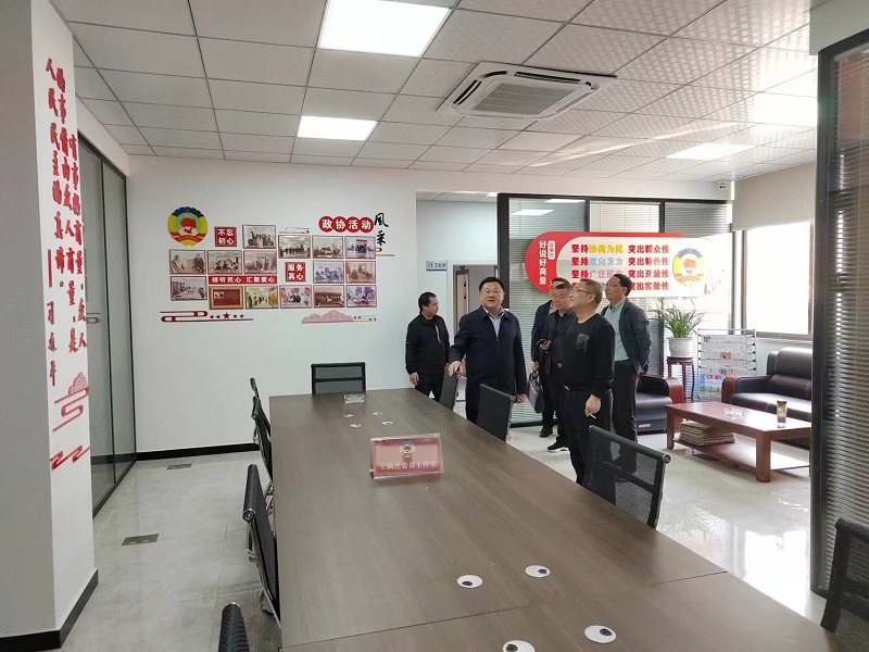 市政协主席涂高升调研委员工作室